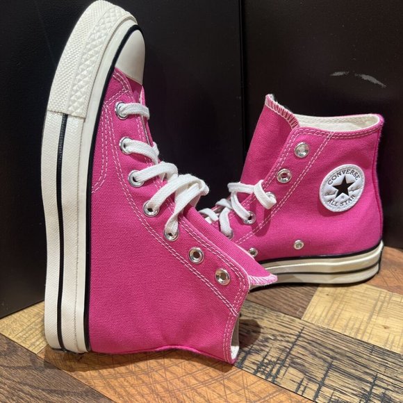 Converse Shoes - Women's CONVERSE CHUCK 70 HI Sneakers A04594C Lucky Pink Flamingo New